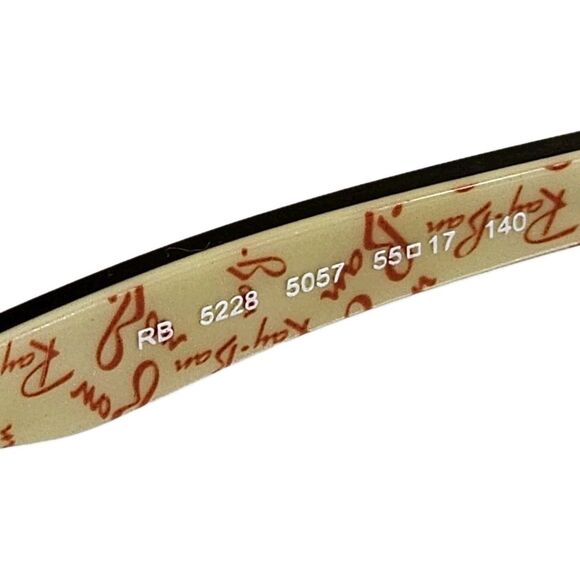 Ray Ban Womens Eyeglass Frames RB 5228 5057 55-17 140 BROWN FRAMES ONLY - Picture 10 of 15